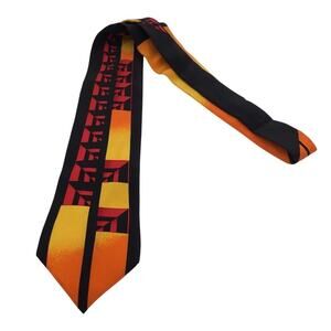 Rush Limbaugh Men's Red Geometric Silk Designer Tie
